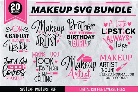 Makeup Svg Bundle Graphic By Svgstudiodesignfiles Creative Fabrica