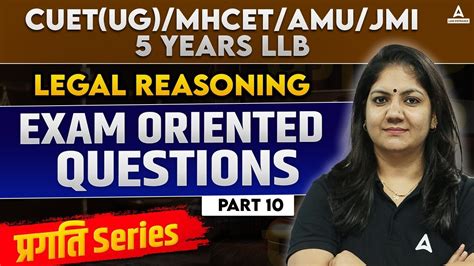 Legal Reasoning Exam Oriented Questions For Cuet Ugmhcetjmiamu Ballb