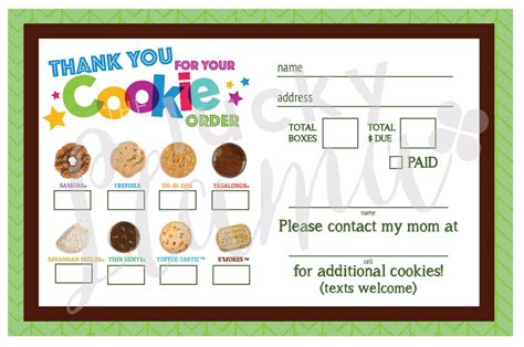 Free printable girl scout cookie thank you cards - thinkptu