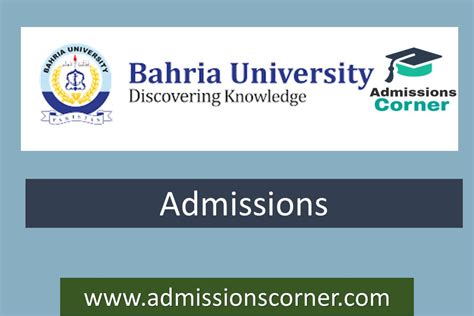 Bahria University Islamabad Admissions Fall 2024