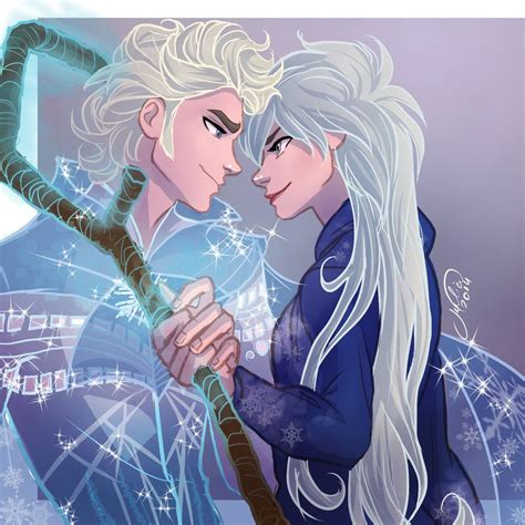 Jelsa By Juliajm15 On Deviantart Frozens Elsa And Rise Of The Guardians Jack Frost