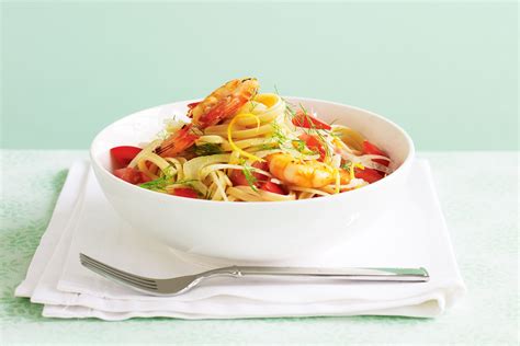 Chilli Prawn Linguine With Tomato And Fennel Recipe Cart