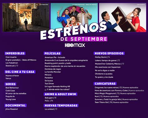 Promociones Y Estrenos De Septiembre En Netflix HBO Max Disney Y