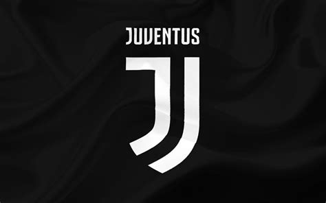 Download Juventus, 4k, 2017 logo, football club, black backround ...