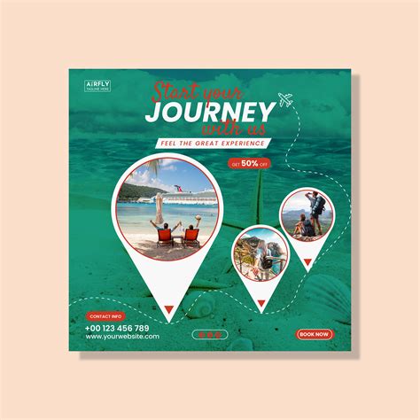 Travel Social Media Template Design :: Behance