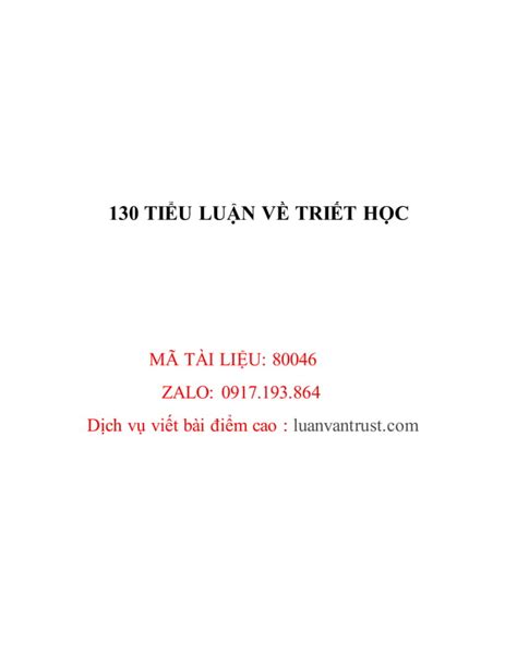 Ti U Lu N V Tri T H C Pdf