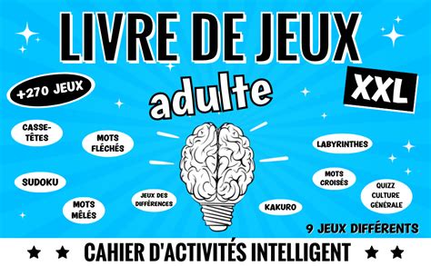 Amazon Fr Livre De Jeux Adulte Xxl Cahier D Activit S