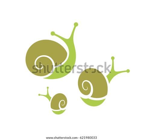 Snail Icon Set Abstract Snails On Stock Vector Royalty Free 621980033