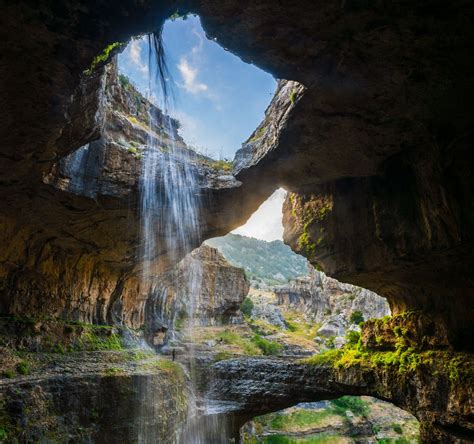 Wallpaper Landscape Waterfall Rock Nature Reflection Erosion