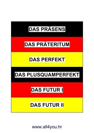 DAS PRÄSENS DAS PRÄTERI