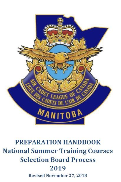 Manitoba Air Cadet Programsummer Training Selection