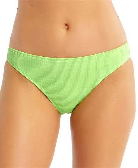 Juniors Ribbed Hipster Bikini Bottoms Created For Walmart