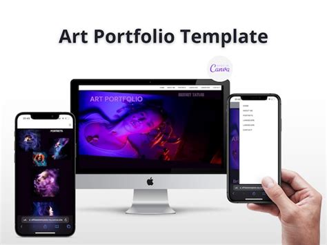 Art Portfolio Website Template Customizable and Hosting With - Etsy