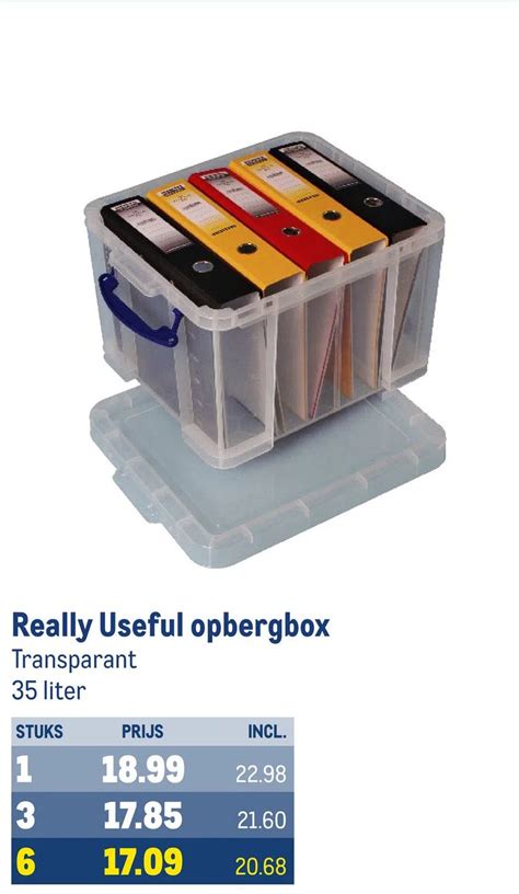 Really Useful Opbergbox Aanbieding Bij Makro