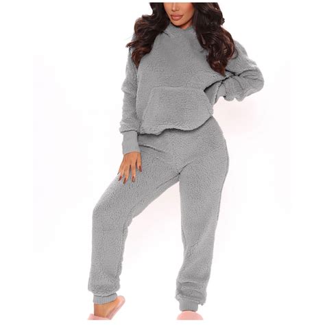 Fanxing Onesie With Butt Flap Women Fluffy Pajamas For Women Womens