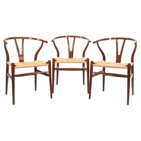 Set Of Six Old Dining Wishbone Chairs By Hans J Wegner For Carl Hansen Oak At 1stdibs