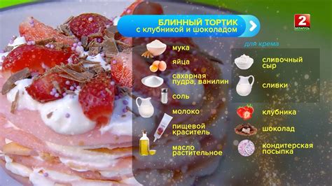 Блинный тортик с клубникой и шоколадом! Сергей Петроченко - повар ...