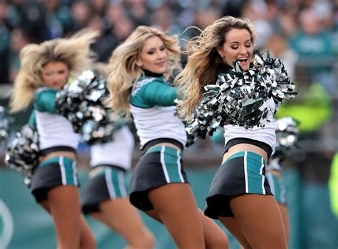 Finally Cheerleaders Perform During Eagles Giant Win Photos