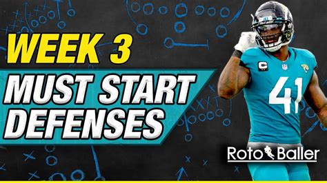 Week 3 Must Start Defense Dst Streamers 2023 Fantasy Football