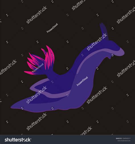 Sea Slug Illustration Stock Vector (Royalty Free) 1294545517 | Shutterstock