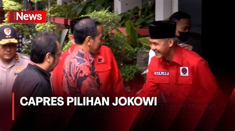 Sebagi Kader Pdip Jokowi Tegas Dukung Ganjar Pranowo Youtube