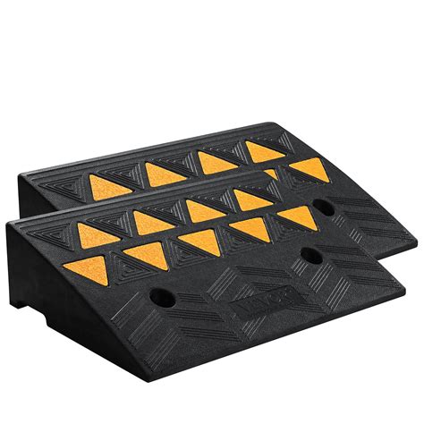 Rubber Curb Ramp Pack Rise Height Heavy Duty Lbs T