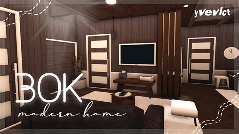 30k Modern One Story Budget Home No Gamepass Bloxburg Speedbuild