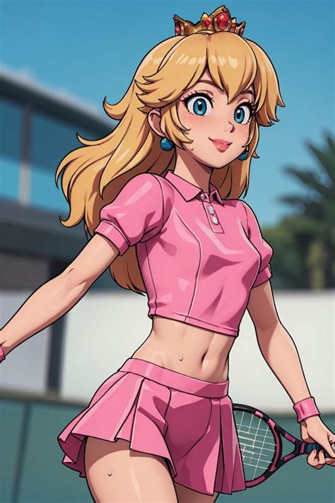 Princess Peach Tennis Outfit Hot