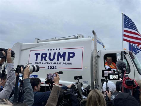 Donald Trump Is Riding In A Garbage Truck Less Than Hours After Joe