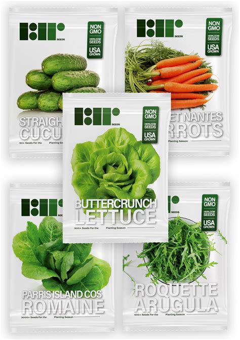 Amazon Salad Seeds For Planting Bundle Buttercrunch Butterhead