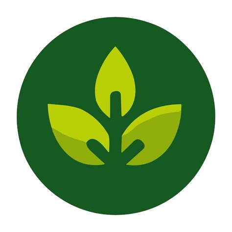 El Logotipo De La Hoja Verde Vector Premium