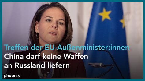 Statement von Annalena Baerbock nach dem Treffen der EU Außenminister