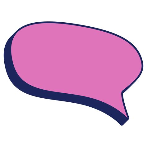 Chat Bubble Pastel Color Speech Bubble Flat Style Illustration