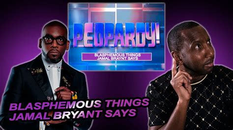 Jamal Bryant Does Not Know Who Jesus Is Youtube