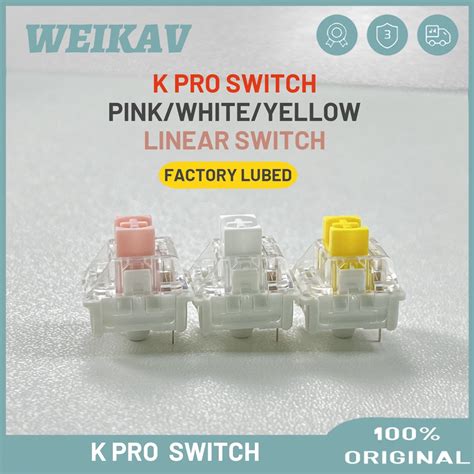 WEIKAV Pcs K PRO Switch Linear Switch Hot Swap Pin Switch For RK RK Akko Mechanical