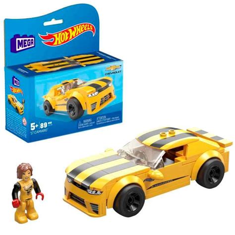 Bloco De Montar MEGA Hot Wheels 17 Camaro MATTEL Shopee Brasil
