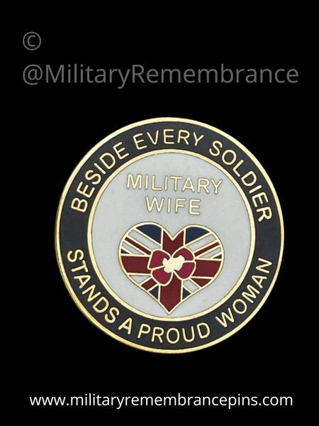 Military Wifes Soldier Support Lapel Pin Badge Military Remembrance Pins