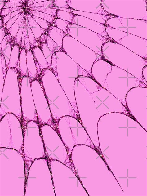 Spider Web Pink Gothic Glamor Burlesque Glitter Halloween Cobweb