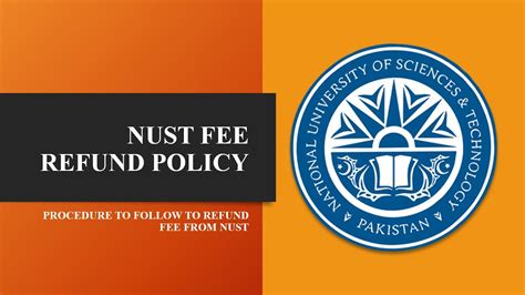 NUST Fee Refund Policy NUST PG Admissions 2021 How To Refund Fee