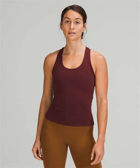 Lululemon Cool Racerback Tank Top Shorter Length Red Merlot Lulu