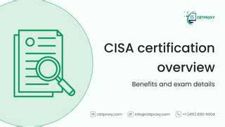 CISA Certification Overview: Benefits and Exam Details