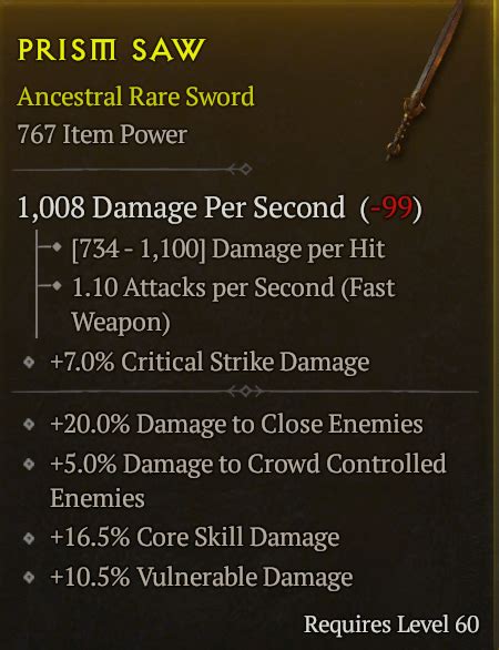 Buy Ancestral Sword Lvl 60 Core Sk In Diablo 4 Items Offer 2323744355