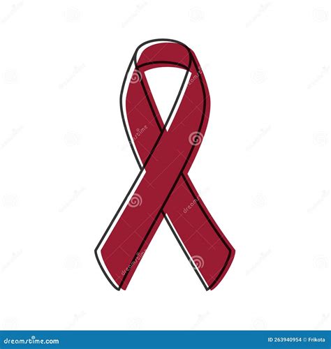 Amyloidosis Ribbon Cartoon Vector CartoonDealer 277476203