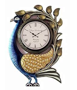 Buy RoyalsCart Stylish Peacock Analog Wall Clock Of Wooden For Elegant