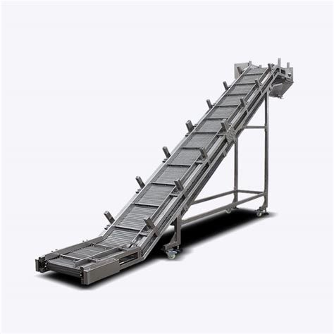 Inclined Stainless Steel Chain Belt Conveyor