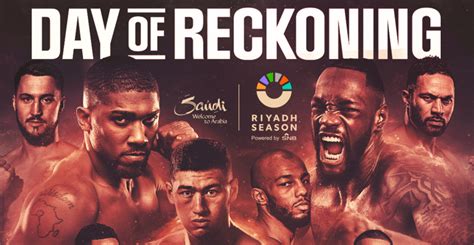 The Joshua Vs Wallin And Wilder Vs Parker 'Day Of Reckoning' Card On ...