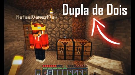 Minecraft Dupla De Dois Sobrevivendo A Primeira Noite Youtube