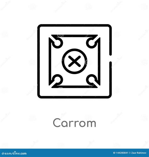 Two Color Carrom Vector Icon From Entertainment Concept Isolated Blue