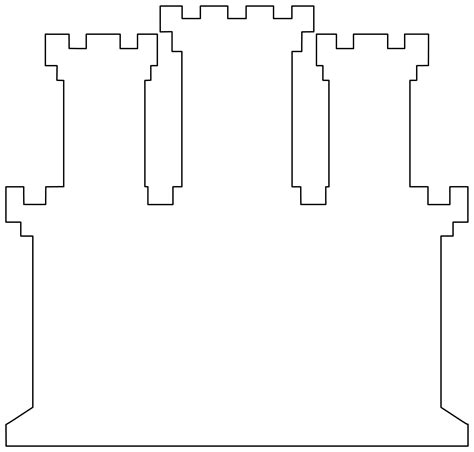 Shape of Castle | Free Printable Papercraft Templates