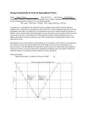 Brittny Flynn Conductivity Lab Docx Using Conductivity To Find An